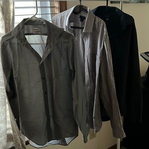 Men's shirt lots of 3 Calvin Klein Jcrew HM